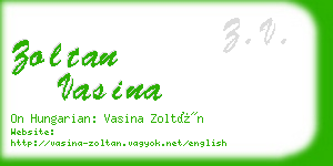 zoltan vasina business card